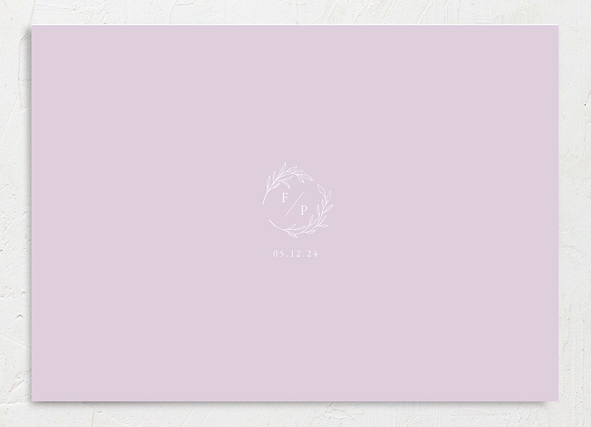 Delicate Lilac Change the Date Cards Amethyst Signature