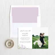 Delicate Lilac Change the Date Cards Amethyst Signature