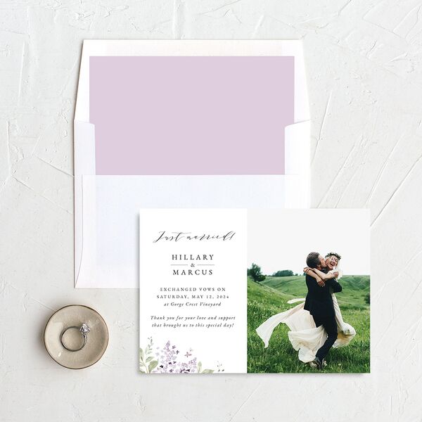Delicate Lilac Change the Date Cards Amethyst Signature