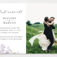 Delicate Lilac Change the Date Cards Amethyst Signature