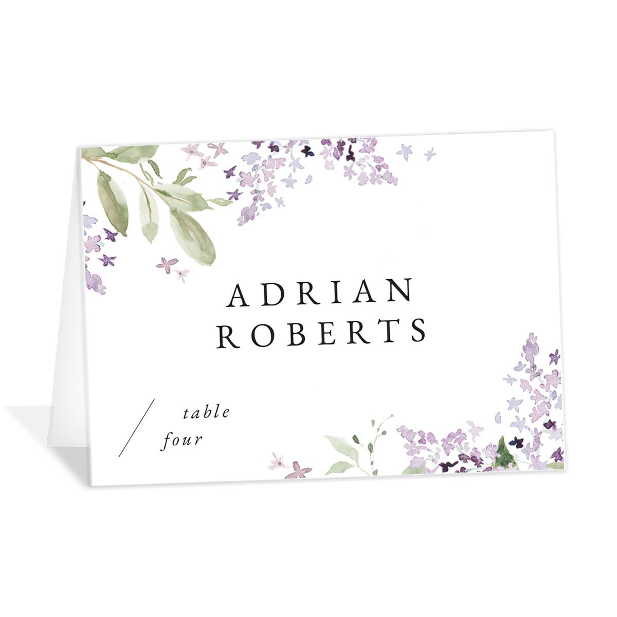 Delicate Lilac Place Cards