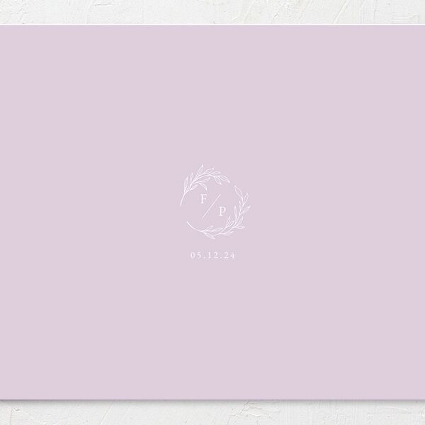 Delicate Lilac Wedding Invitations Amethyst Signature No
