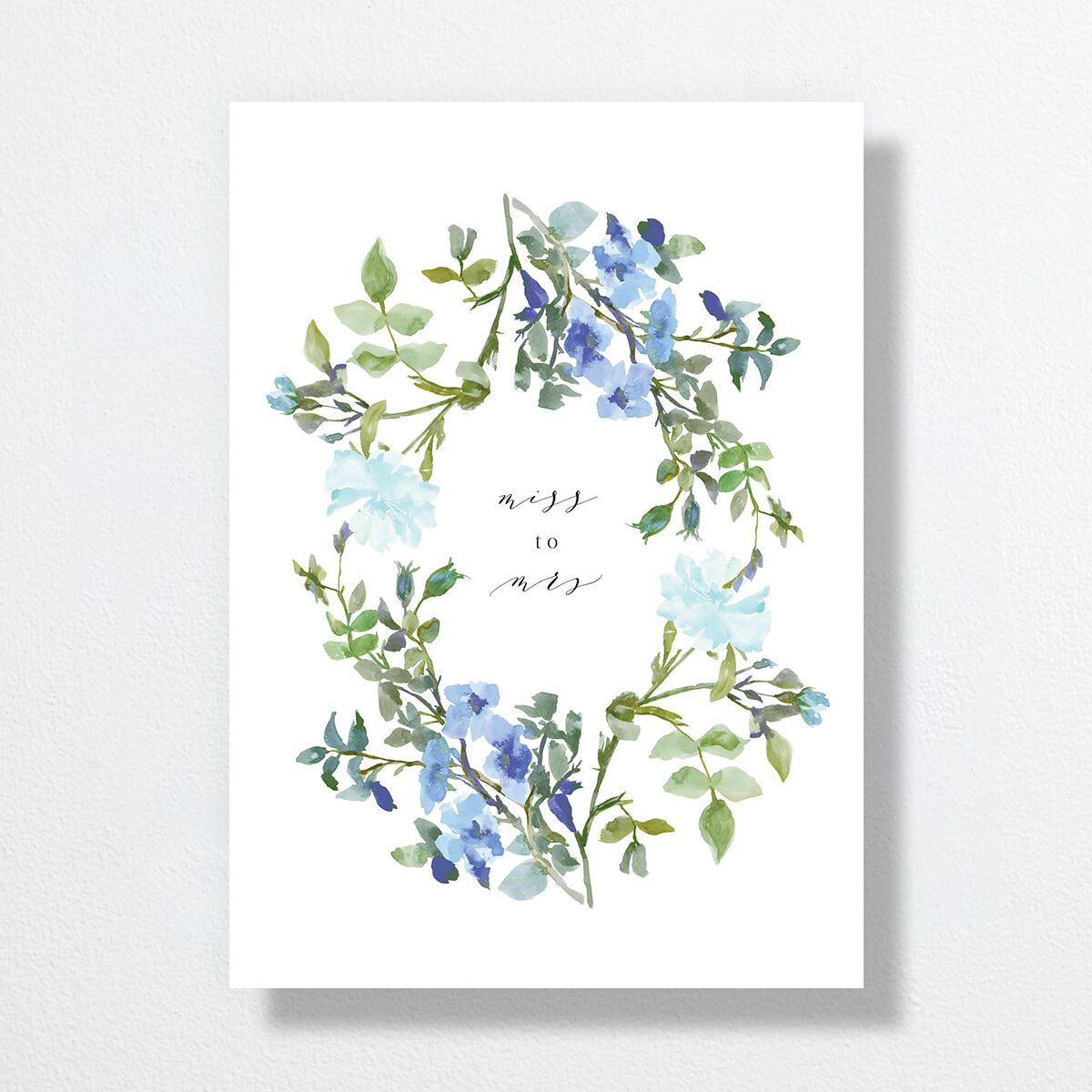 Minimal Floral Bridal Shower Invitations  Ocean Signature Standard