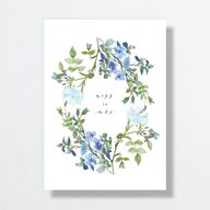 Minimal Floral Bridal Shower Invitations  Ocean Signature Standard