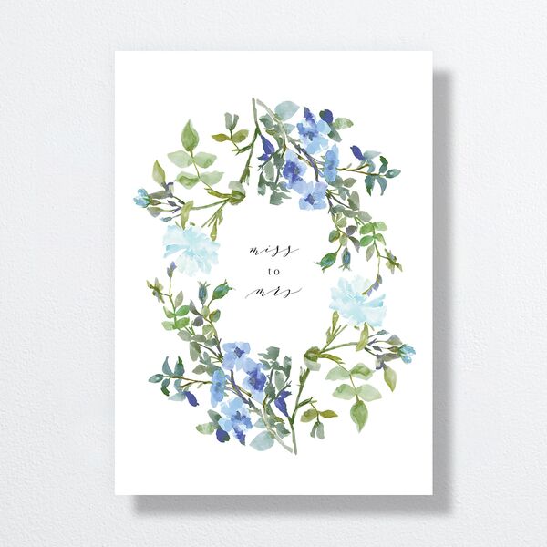 Minimal Floral Bridal Shower Invitations  Ocean Signature Standard