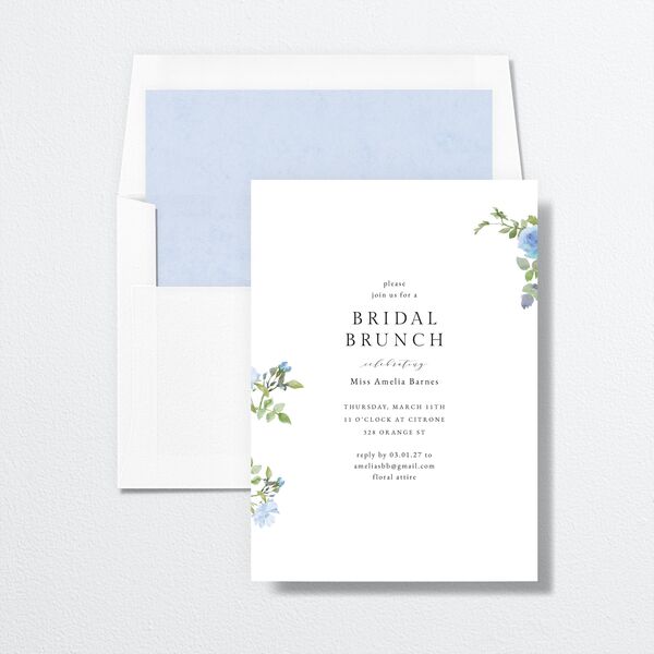 Minimal Floral Bridal Shower Invitations  Ocean Signature Standard