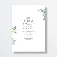 Minimal Floral Bridal Shower Invitations  Ocean Signature Standard