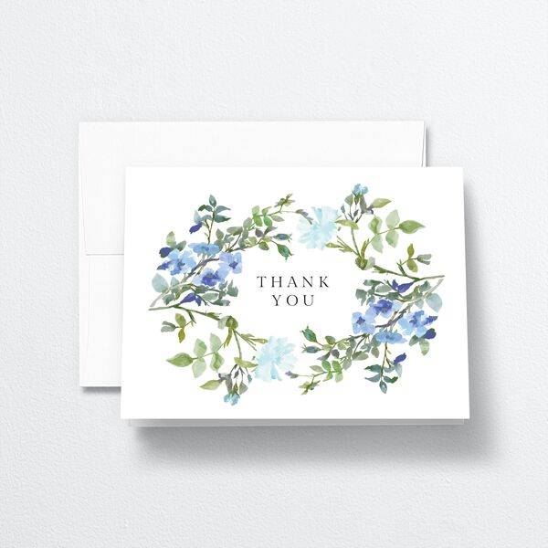 Minimal Floral Thank You Cards Ocean