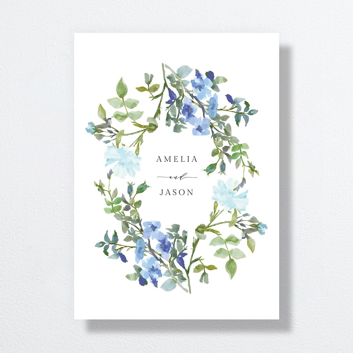 Minimal Floral Wedding Invitations Ocean Signature No Standard