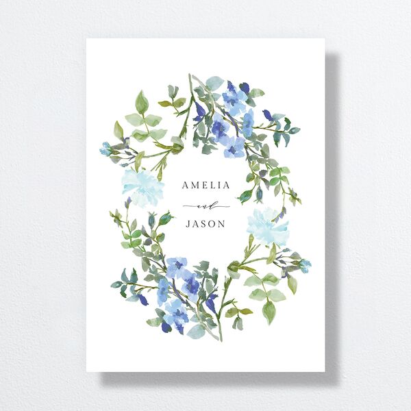 Minimal Floral Wedding Invitations Ocean Signature No Standard