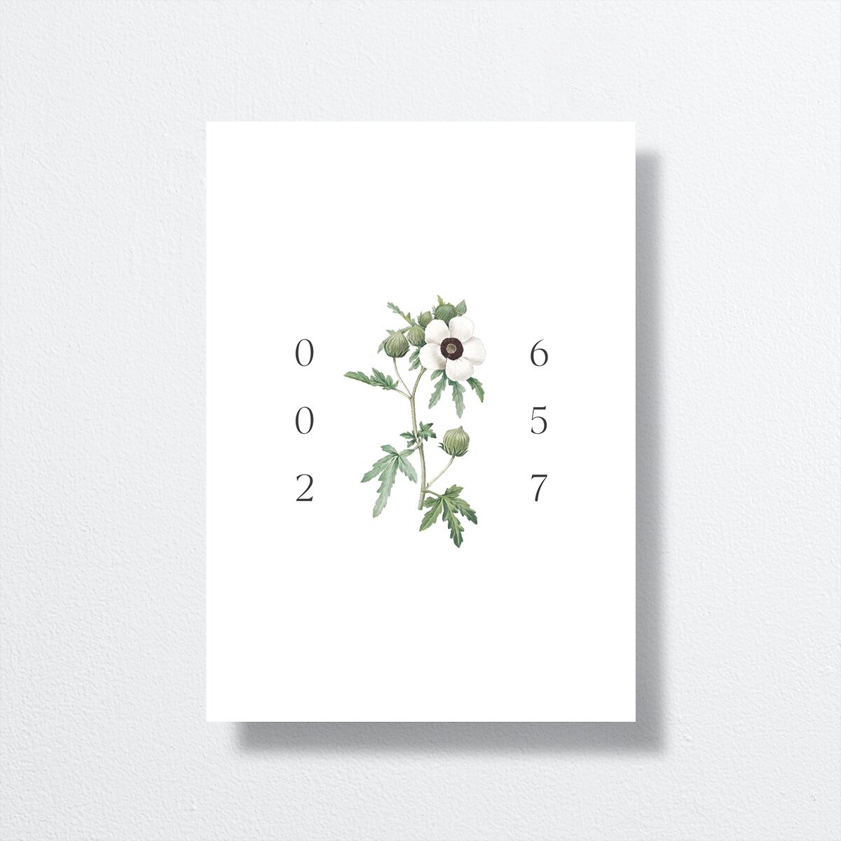Vintage Peony Wedding Invitations Pure White Signature No