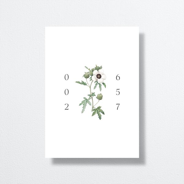 Vintage Peony Wedding Invitations Pure White Signature No