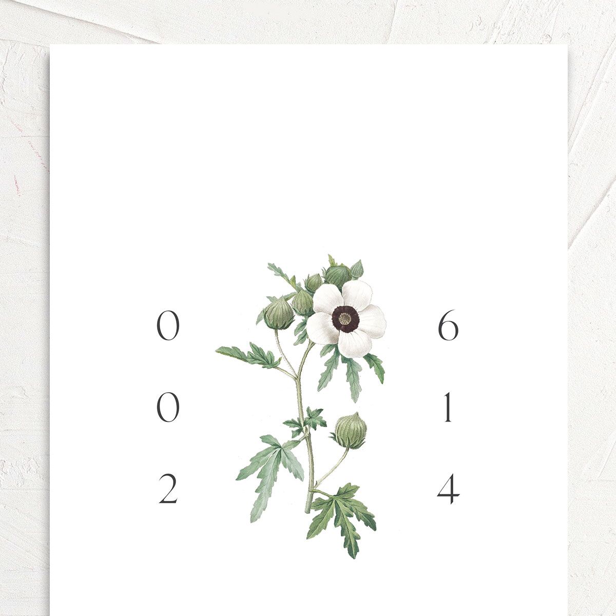 Classic Blossom Wedding Invitations Pure White Signature No