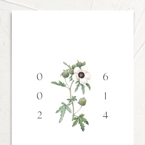 Classic Blossom Wedding Invitations Pure White Signature No