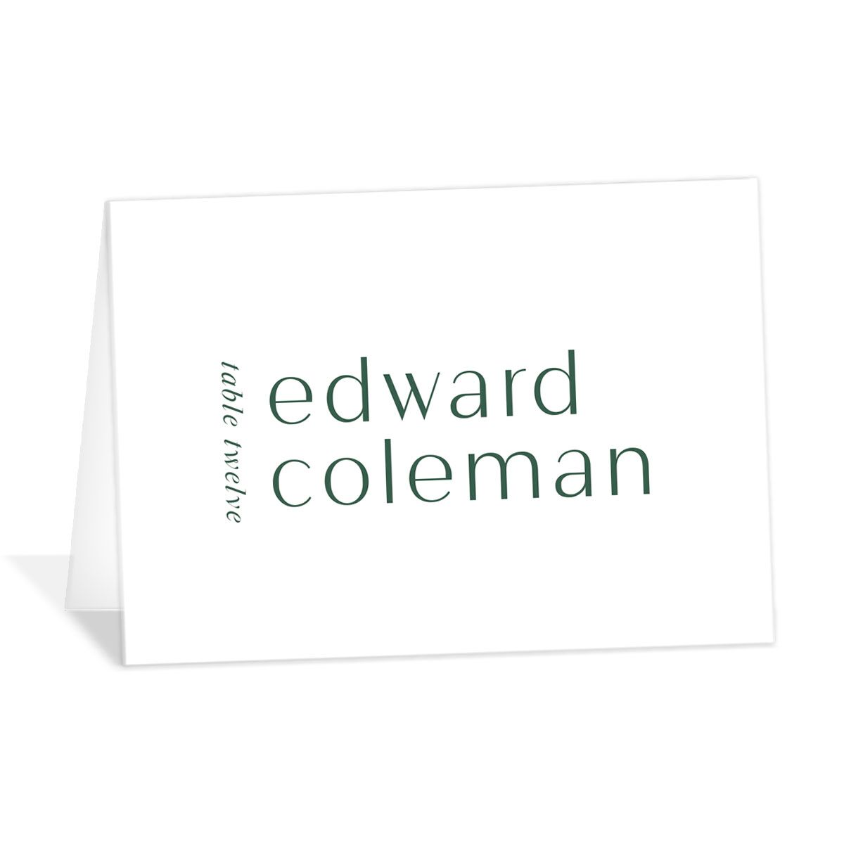 Aligned Place Cards