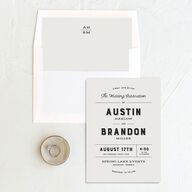 Rustic Typography Standard Envelope Liners Standard Champagne