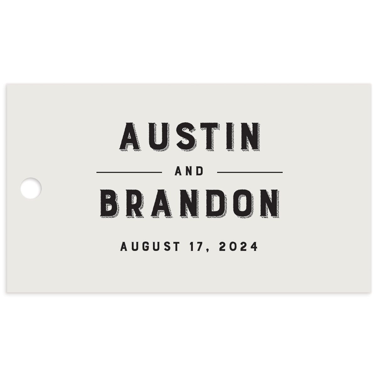 Rustic Typography Favor Gift Tags
