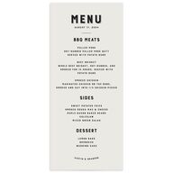 Rustic Typography Menus Champagne Signature