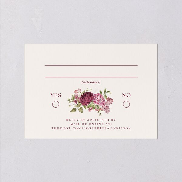 Vintage Love Doves Wedding Response Cards Shell Pink Signature Standard