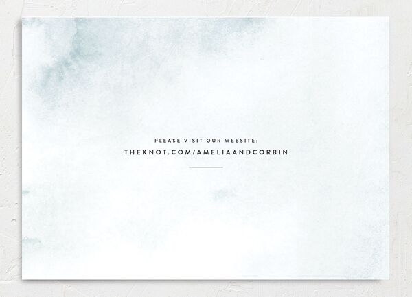 Elegant Ethereal Save The Date Cards back in Blue