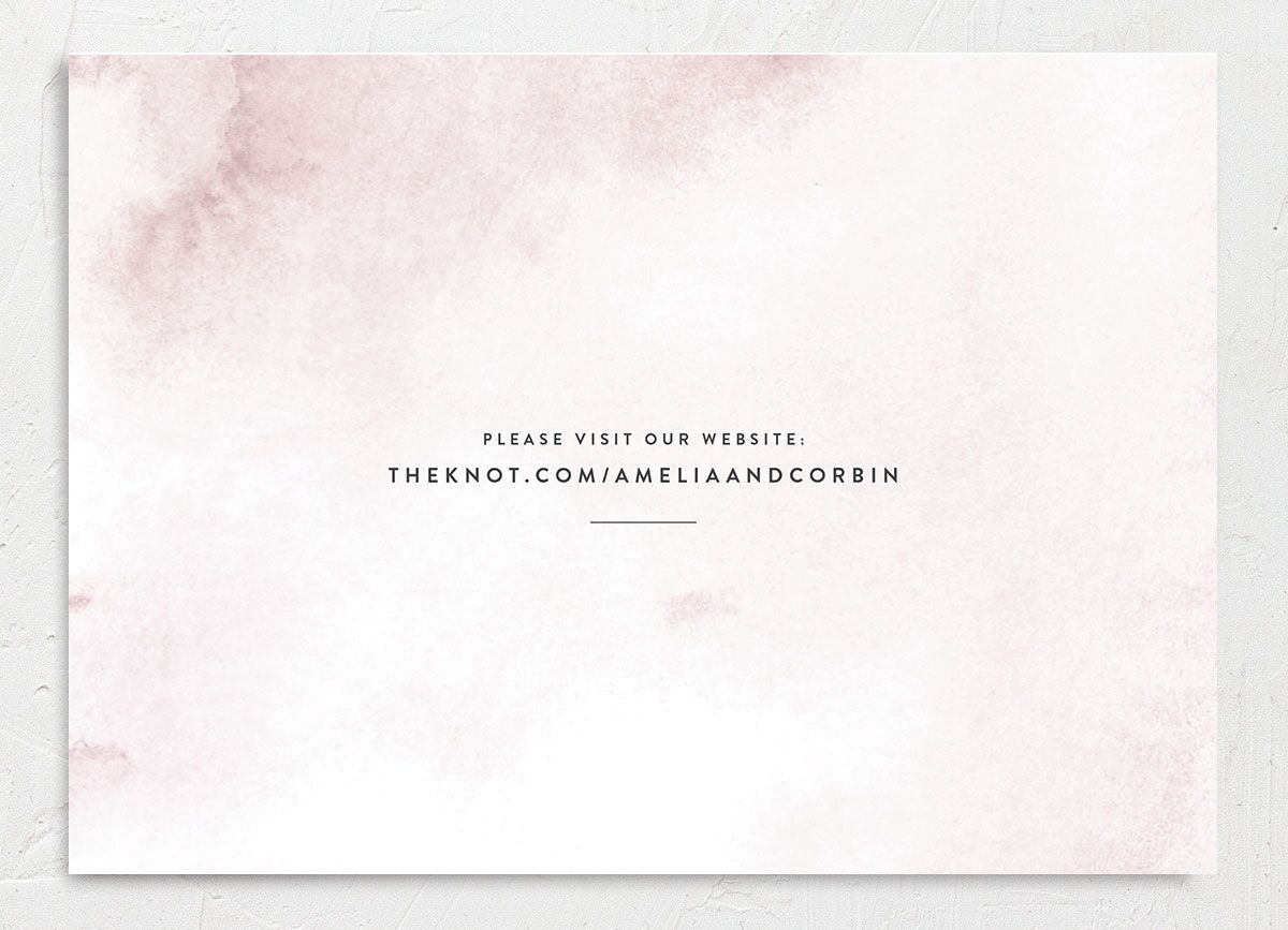 Elegant Ethereal Save The Date Cards back