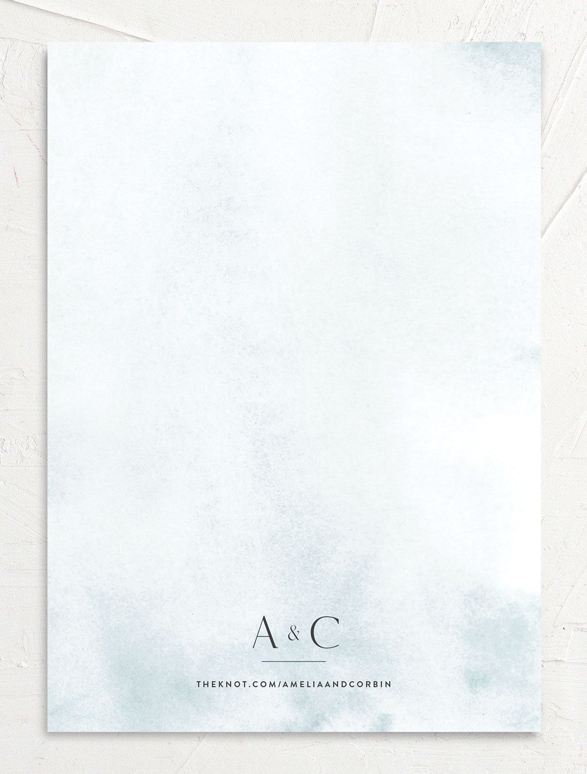 Elegant Ethereal Wedding Invitations back