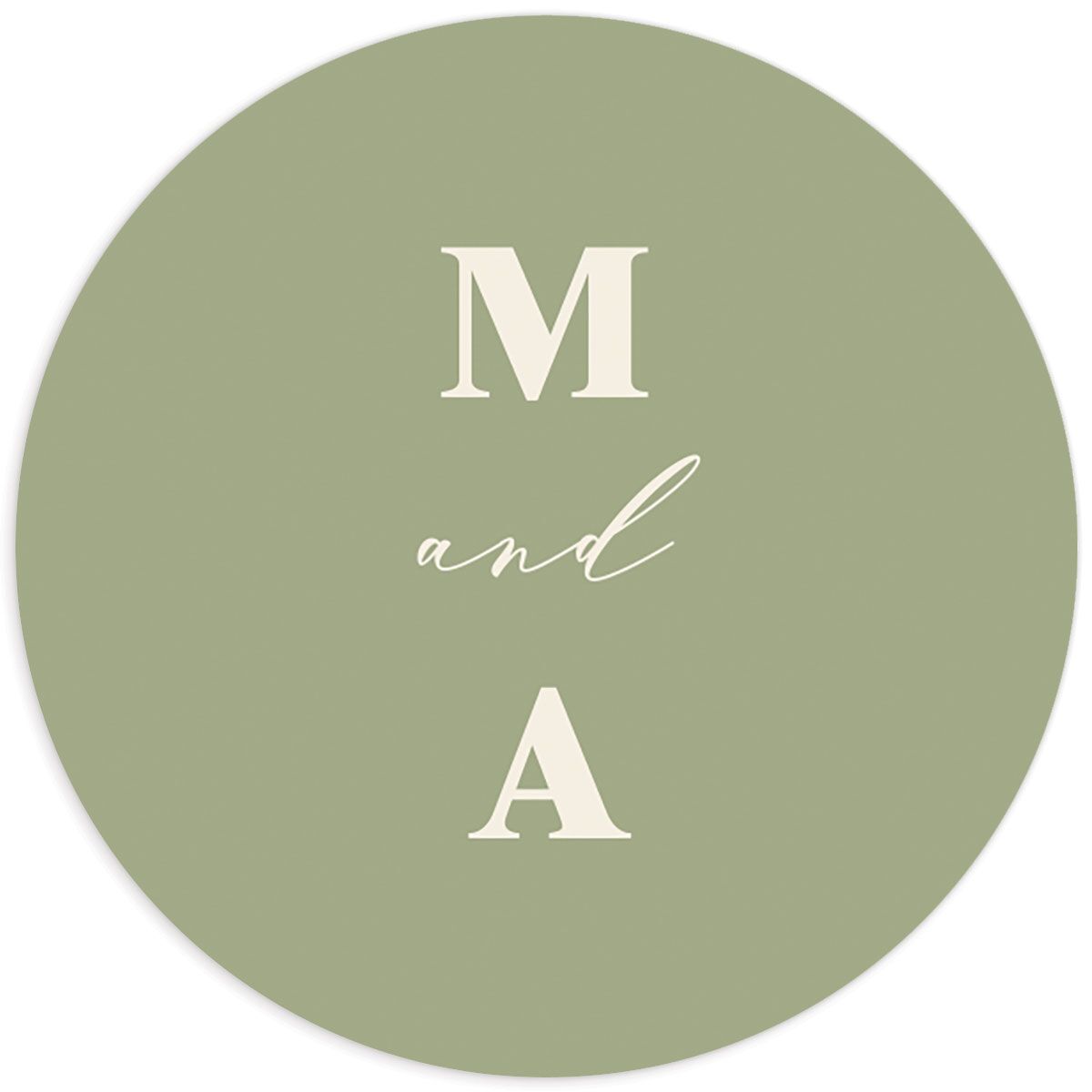 Retro Botanical Wedding Stickers