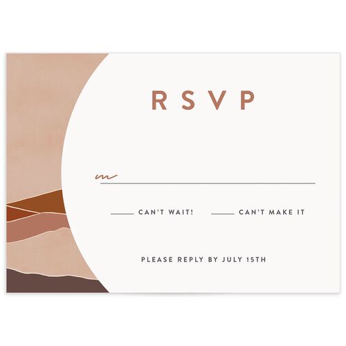 Abstract Hills Wedding Response Cards - 