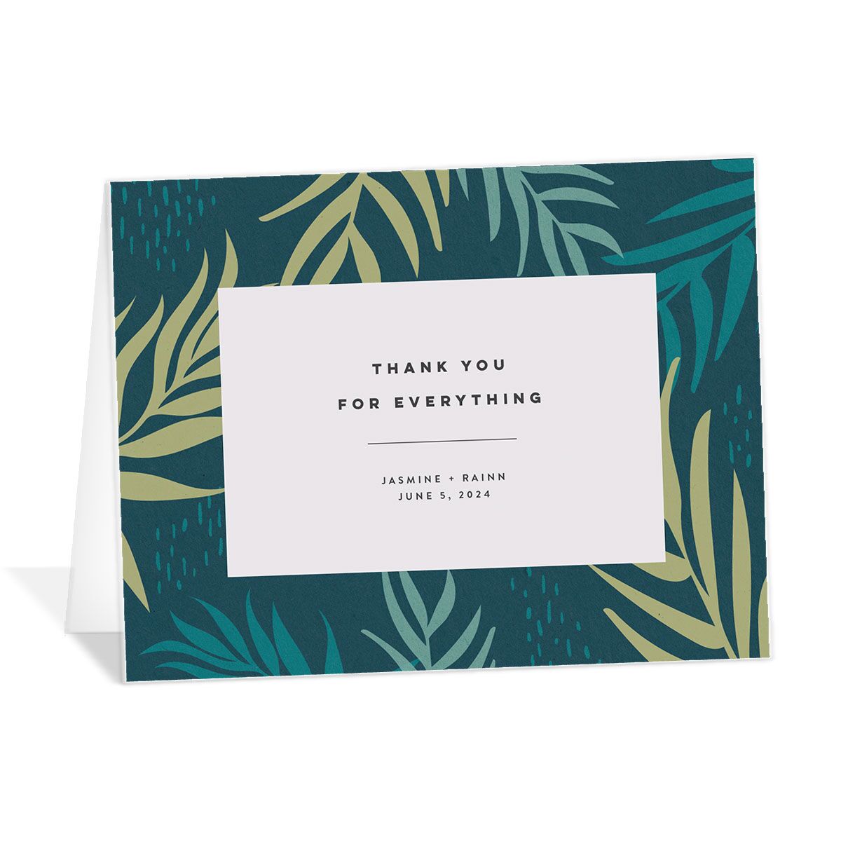Modern Palm Thank You Cards