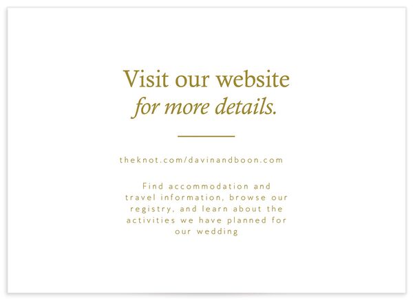 Simply Together Wedding Enclosure Cards front