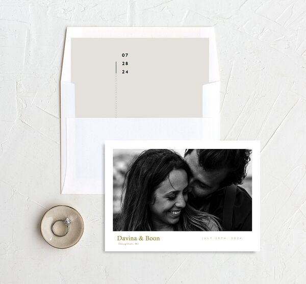 Simply Together Save The Date Cards envelope-and-liner