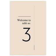 Simply Together Table Numbers Sand Signature