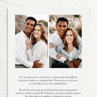Simply Elegant Change the Date Cards Champagne Signature