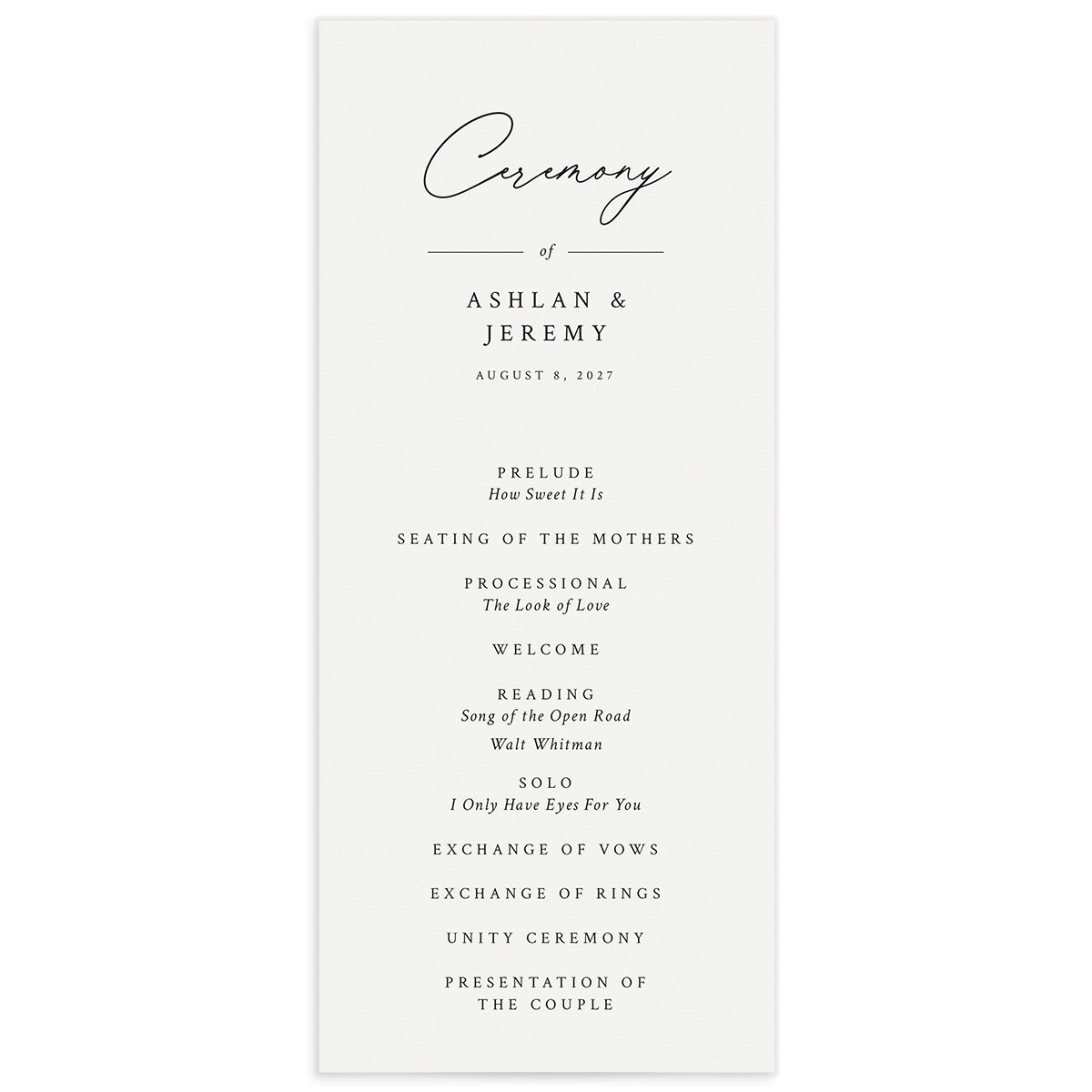 Simply Elegant Wedding Invitations The Knot Simply elegant wedding invitations the knot