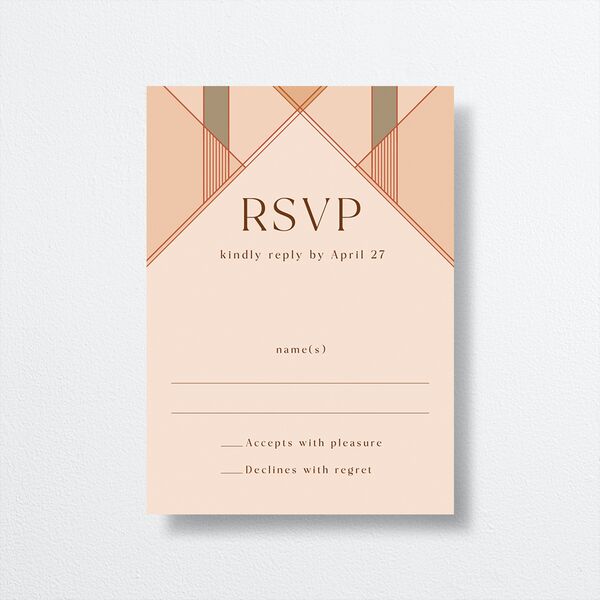 Sunlit Vows Wedding Response Cards front