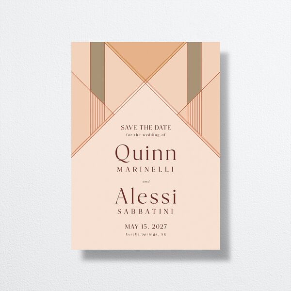 Sunlit Vows Save The Date Cards front