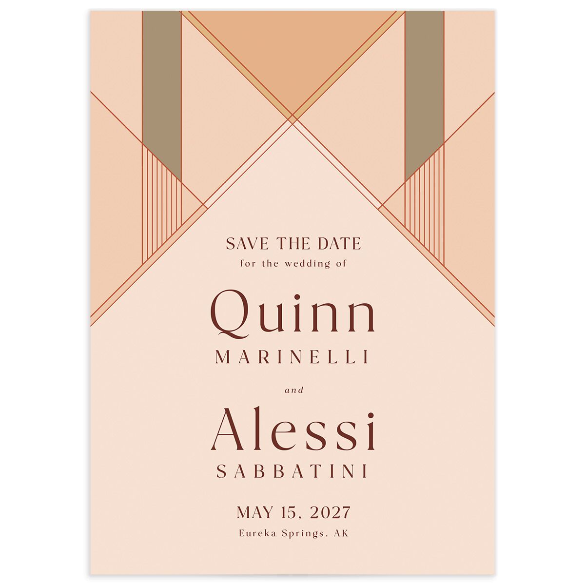 Sunlit Vows Save The Date Cards