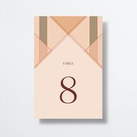 Sunlit Vows Table Numbers Raw Sienna Signature