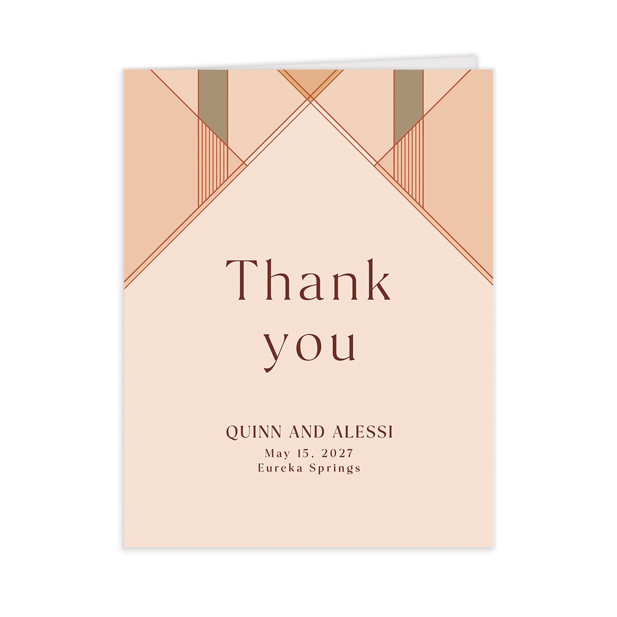 Sunlit Vows Thank You Cards