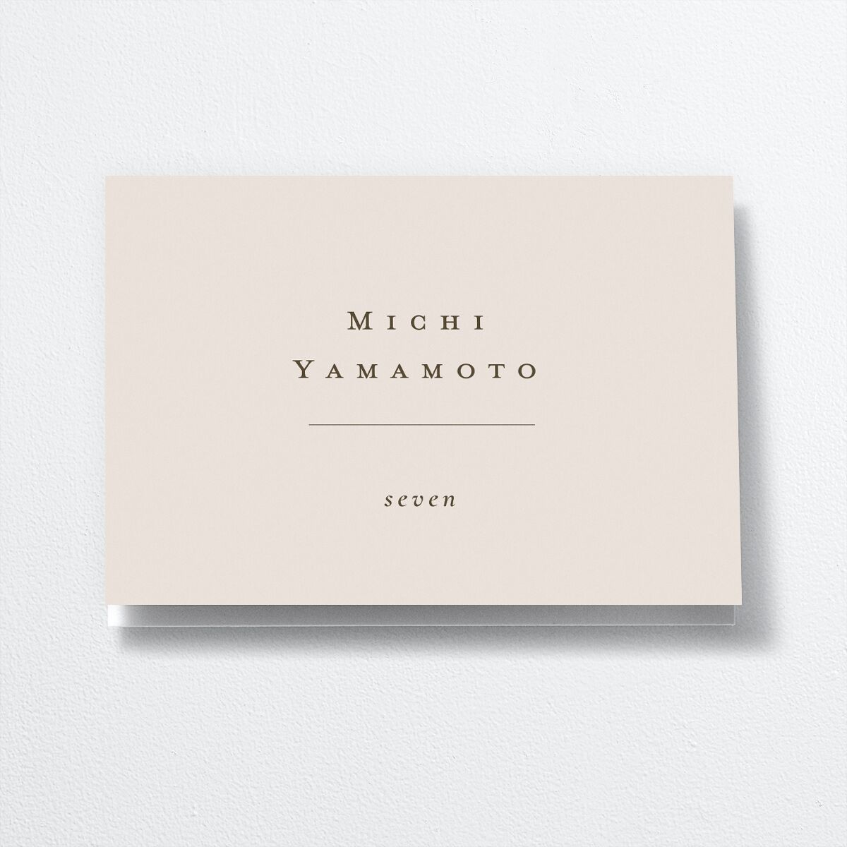 Vintage Palette Place Cards front
