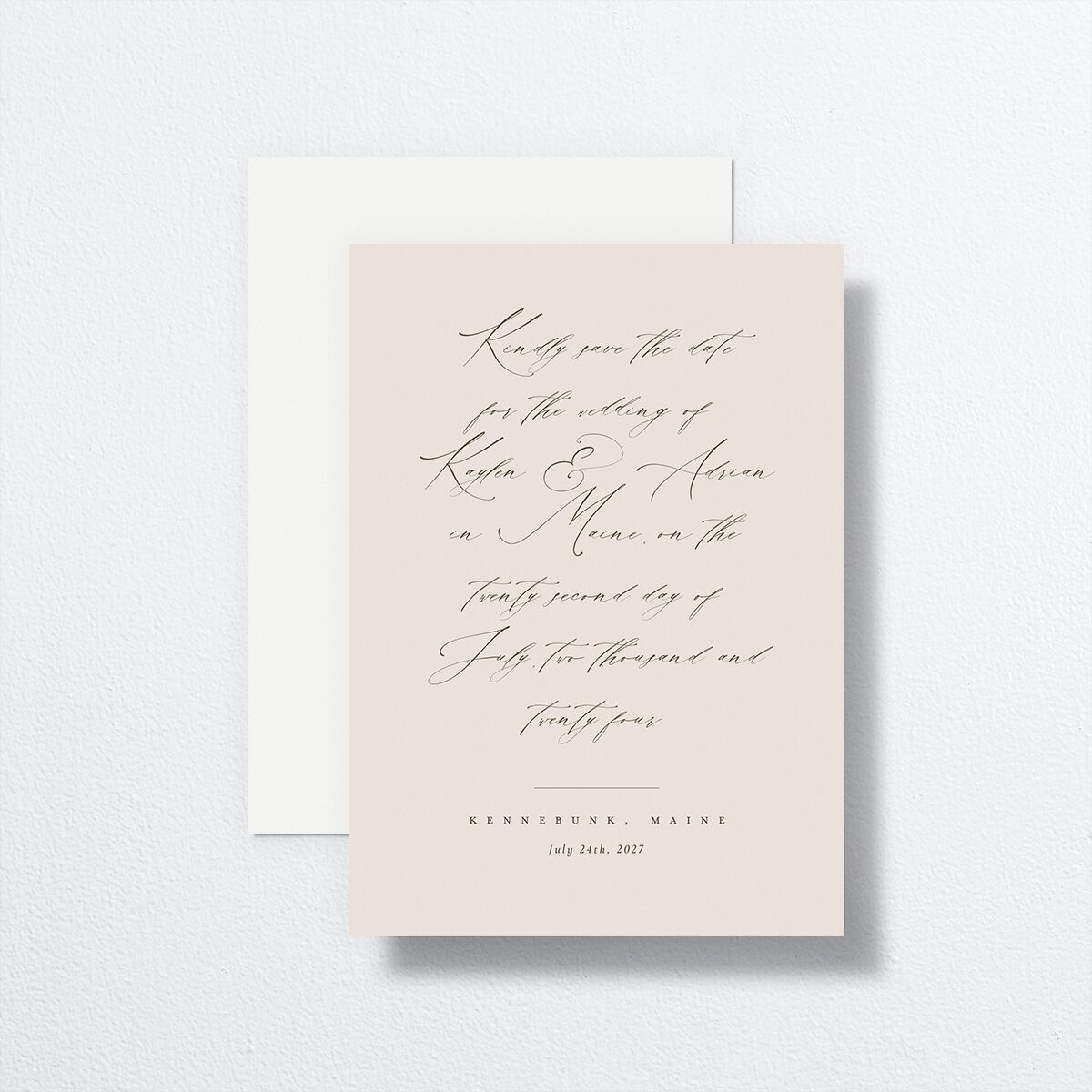 Vintage Palette Save The Date Cards Blossom Signature smooth No
