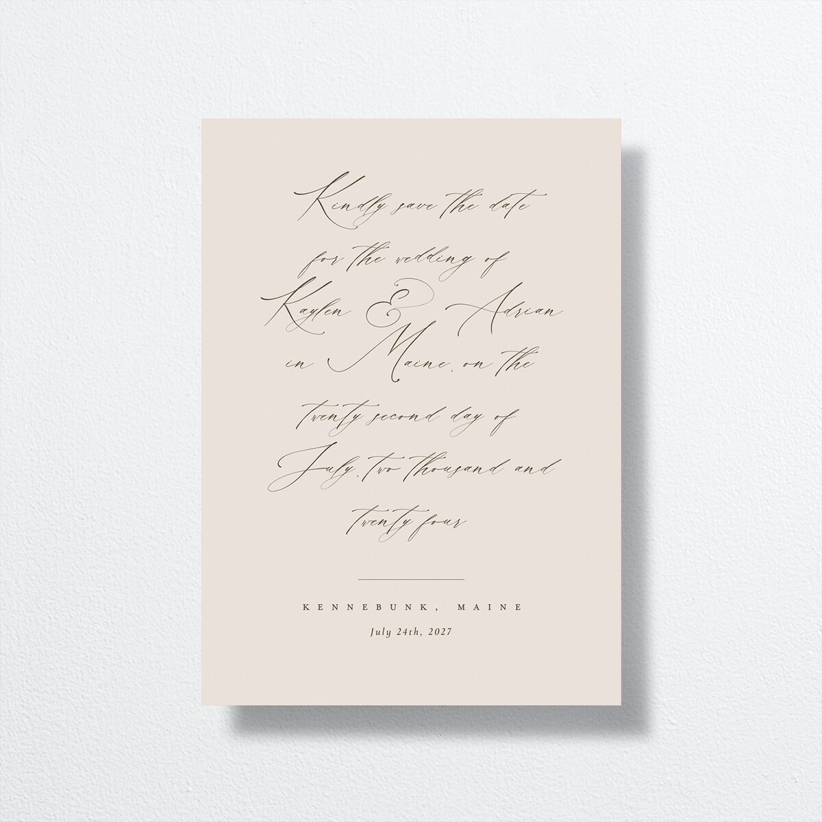 Vintage Palette Save The Date Cards Blossom Signature smooth No