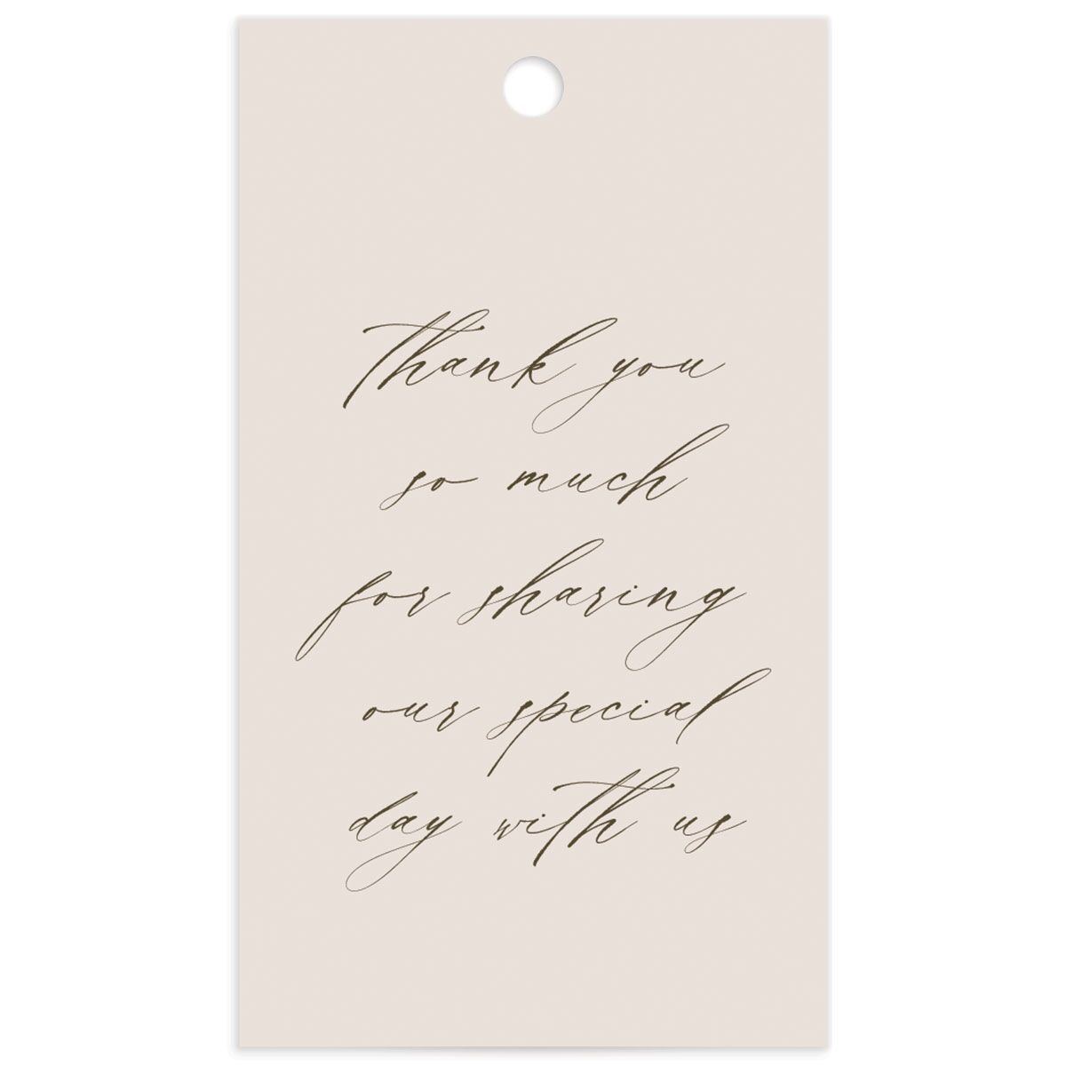 Classic Palette Favor Gift Tags front