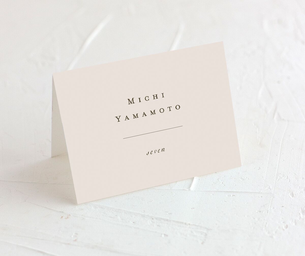 Classic Palette Place Cards front