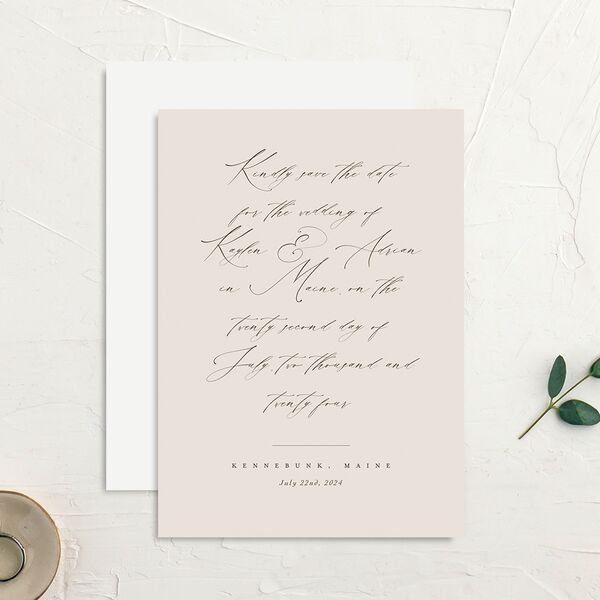 Classic Palette Save the Date Cards Rose Pink Signature No