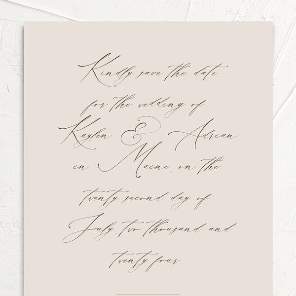Classic Palette Save the Date Cards Rose Pink Signature No