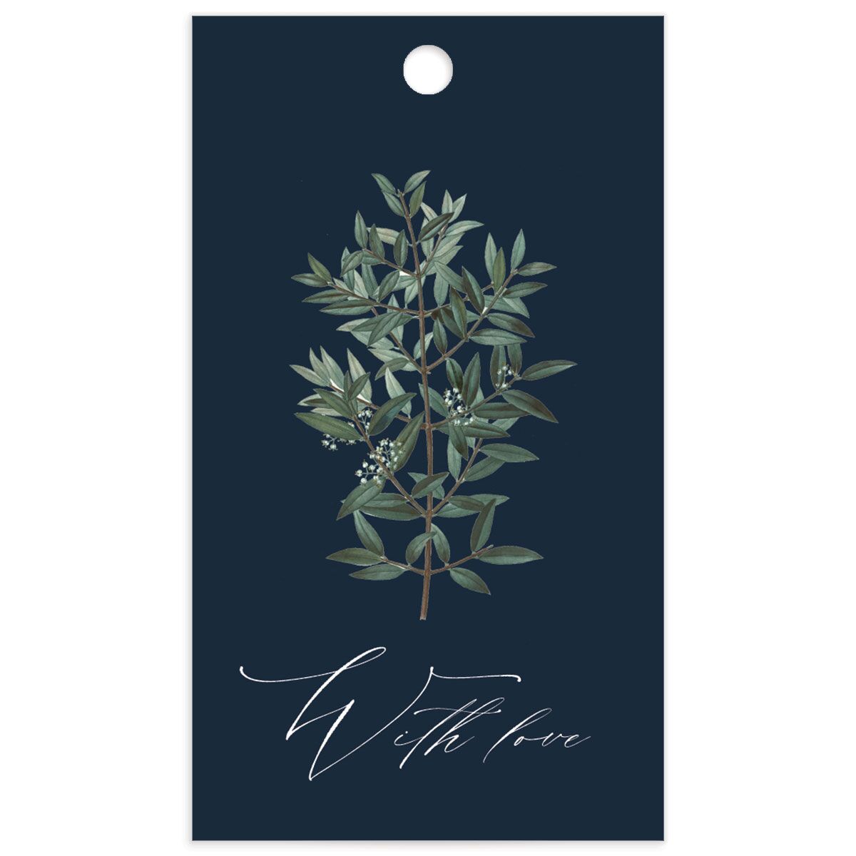 Formal Greenery Favor Gift Tags