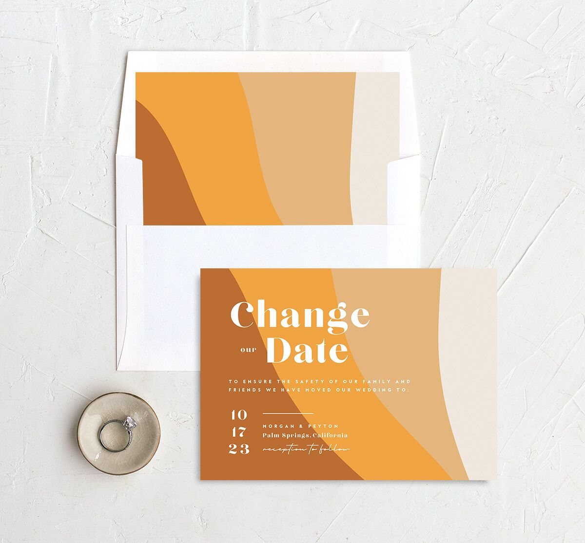 Retro Shapes Change the Date Cards Pumpkin Signature