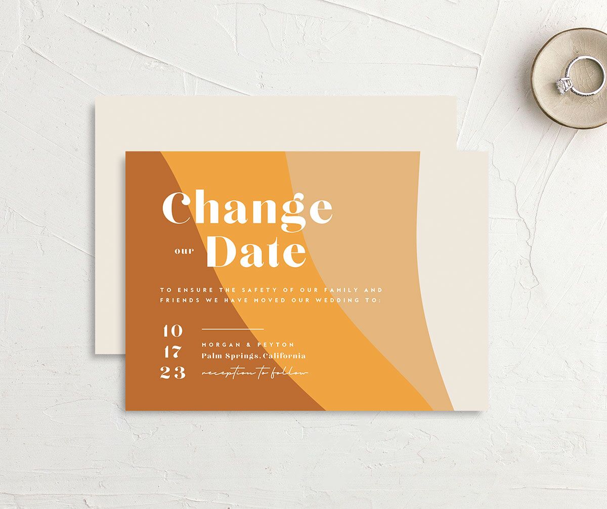 Retro Shapes Change the Date Cards Pumpkin Signature