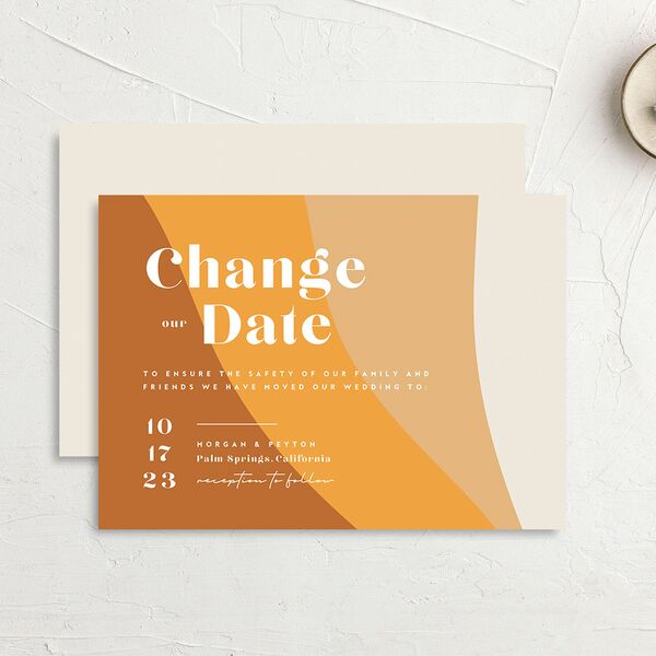 Retro Shapes Change the Date Cards Pumpkin Signature